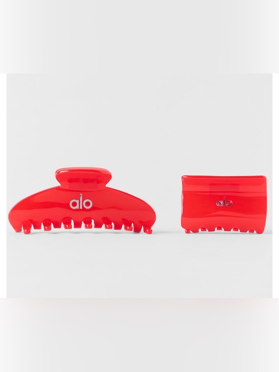 ALO Yoga Other - Effortless Claw Clip (2-Pack) Bright Red (retail price $58) discounted ~ NEW
